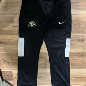 Woman’s Colorado Buffaloes Basketball Nike Black and White Track Pants